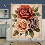 Antique Rose Shower Curtain Home Decor