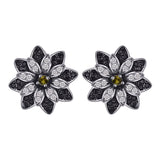 Black Dahlia Earrings
