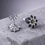 Black Dahlia Earrings Back View