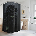 Black Rose Shower curtain