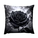 Black Rose Pillow