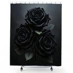 Black Rose Shower Curtain