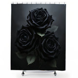 Black Rose Shower Curtain