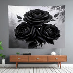 Black Rose Tapestry Home Decor