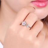 Blossom Ring on Finger