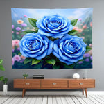 Blue Flower Tapestry Home Decor