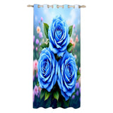 Blue Rose Curtains