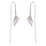 Calla Lily Pearl Earrings