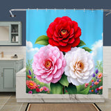 Camellia Shower Curtain Home Decor