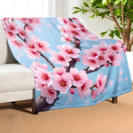 Cherry Blossom Blanket Home Decor
