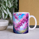 Cherry Blossom Coffee Mug Design View