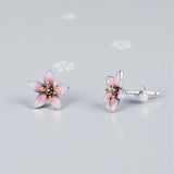 Cherry Blossom Earrings Side View