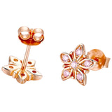 Cherry Blossom Stud Earrings Back View