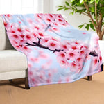 Cherry Blossom Throw Blanket Home Decor
