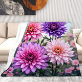 Chrysanthemum Throw Blanket Living Room