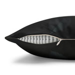 Black Flower Pillow (Throw)