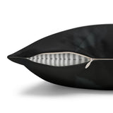 Black Flower Pillow (Throw)