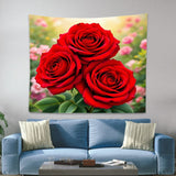 Red Flower Tapestry
