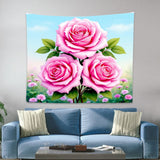 Pink Rose Tapestry