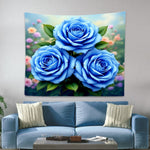 Blue Flower Tapestry