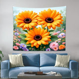Orange Flower Tapestry