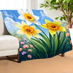Daffodil Blanket Home Decor