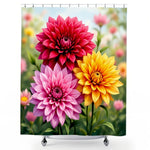 Dahlia Shower Curtain