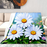 Daisy Fleece Blanket Living Room