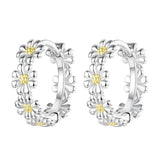 Daisy Hoop Earrings