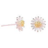 Daisy Stud Earrings Side View