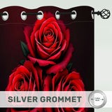 Dark Rose Curtains Eyelet