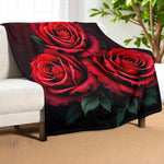 Dark Rose Throw Blanket Home Decor