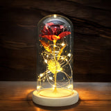 Rose Lamp with Glass