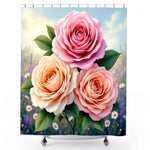 English Rose Shower Curtain