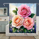 English Rose Shower Curtain Home Decor