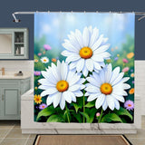 Fabric Daisy Shower Curtain Home Decor