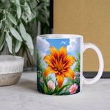 Flower Coffee Mug Design View
