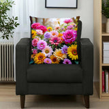 Flower Garden Pillow Home Decor