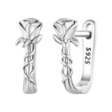 Flower Huggie Earrings