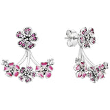 Flower Jacket Earrings Side View