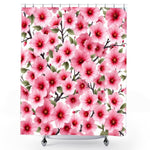 Flower Pattern Shower Curtain