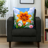 Flower Pillow Case Home Decor