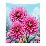 Flower Print Throw Blanket
