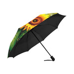 Flower Print Umbrella Inside View
