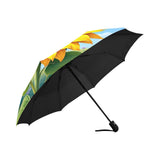 Flower Print Umbrella Interior View
