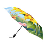Flower Print Umbrella Side View