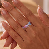 Flower Ring Design on Finger