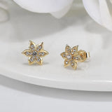 Flower Shaped Gold Earring