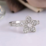Flower Shaped Ring Close Up View