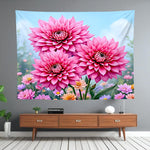 Flower Tapestry Wall Hanging Home Decor